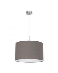 Anthrazit moderne Pendelleuchte Stoff, Abano