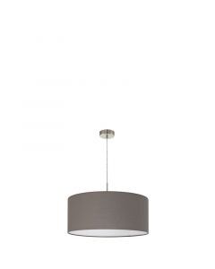 Anthrazit moderne Pendelleuchte Stoff, Abano