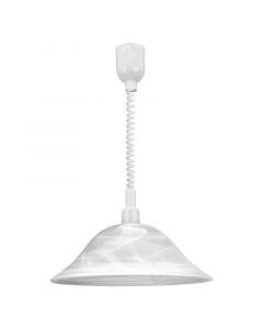 Weiße Pendelleuchte Glas, Klaas