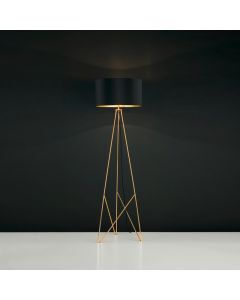 Goldene design Stehlampe Metall, Viola, mit Schalter