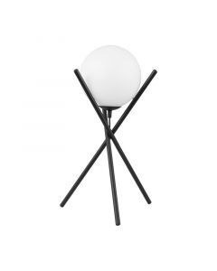 Schwarze retro Tischleuchte Stahl, Tjardo, mit Schalter