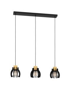 Schwarze retro Pendelleuchte Aluminium, Redouan