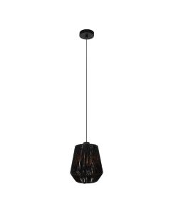 Papier Pendelleuchte Schwarz, Caine