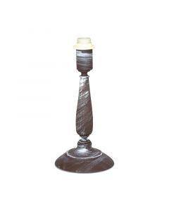 Braune landhaus Tischlampe ohne Schirm Metall, Noah, mit Schalter
