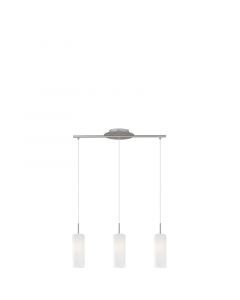 Nickel Pendelleuchte Glas, Ciuda