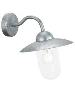 Silberne landhaus Außenleuchte Glas, Dalisha, IP44