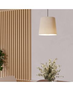 Schwarze moderne Pendelleuchte Stoff, Siham