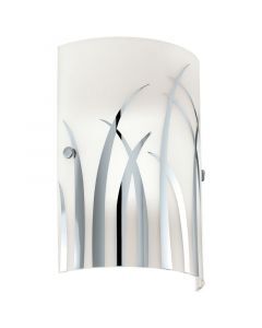 Weiße design Wandleuchte Glas, Ilyas