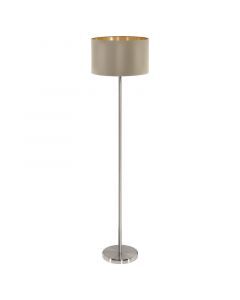 Goldene moderne Stehlampe Stoff, Terme, mit Schalter
