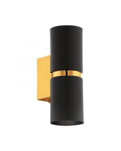 Goldene design Up down Wandleuchte Metall, Annely