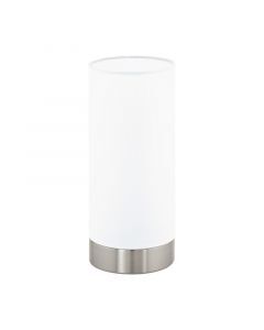 Nickel moderne Tischleuchte Glas, Asiye, mit Schalter