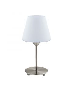 Nickel moderne Tischleuchte Glas, Asiye, mit Schalter
