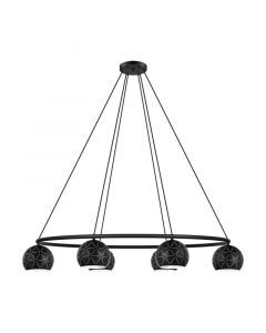 Schwarze moderne Pendelleuchte Stahl, Madelein