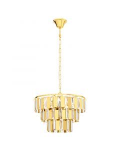 Gelbe design Pendelleuchte Kristall, Nikay
