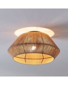 Rattan Deckenlampe Braun, Wilbert