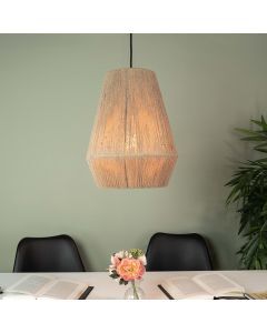 Rattan Pendelleuchte Braun, Wilbert