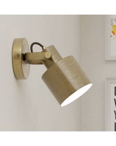 Goldene industrielle Wandstrahler Aluminium, Kwinten