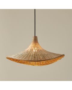 Rattan Pendelleuchte Braun, Jettie