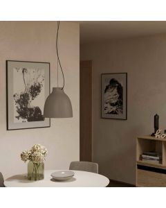 Taupe industrielle Pendelleuchte Aluminium, Thijs
