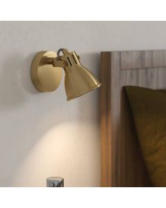 Goldene industrielle Wandstrahler Aluminium, Tinke