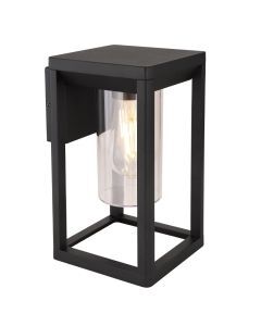 Schwarze moderne Außenleuchte Kunststoff, Vildan, IP44