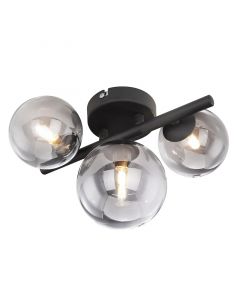 Schwarze design Wandleuchte Glas, Melinda