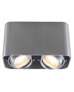 Moderne Aufbauspot Silber, Bera