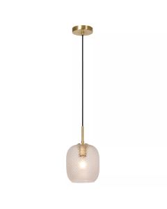 Goldene Pendelleuchte Retro, Alicent