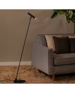 Schwarze Stehlampe Modern, Alec, mit Schalter