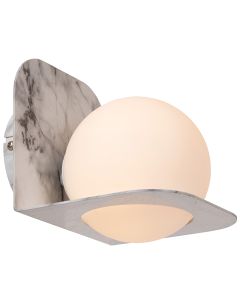 Graue Wandleuchte Badezimmer Modern, Davy, IP44