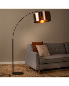 Rostfarbene Bogenlampe Modern, Rankos, mit Schalter