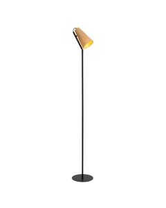 Rattan Stehlampe Braun, Bensen, mit Schalter