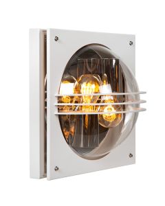 Weiße Außenleuchte Modern, Privas, IP44