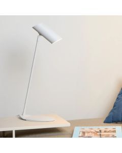 Weiße Schreibtischlampe Modern, Hester, mit Schalter