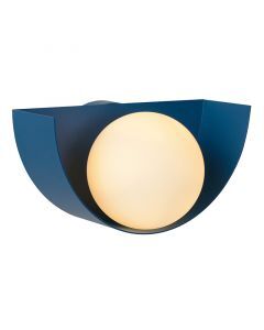 Blaue Wandleuchte Retro, Benni