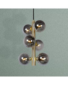Goldene Pendelleuchte Retro, Tycho