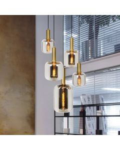 Goldene Pendelleuchte Modern, Joanet