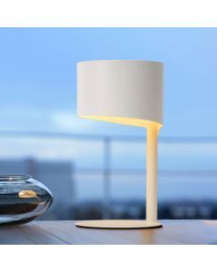 Weiße Tischleuchte Modern, Knulle, mit Schalter