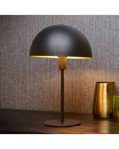 Schwarze Tischleuchte Modern, Siemon, mit Schalter