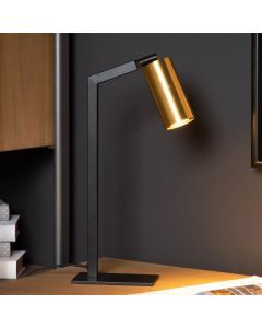 Goldene Tischleuchte Modern, Sybil, mit Schalter