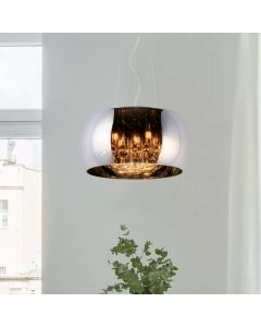 Chrom Pendelleuchte Modern, Pearl