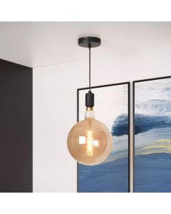 Schwarze Pendelleuchte Esszimmer Antik, Jova