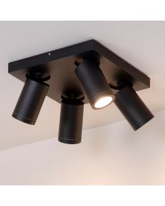 Schwarze Deckenstrahler Modern, Taylor, IP44