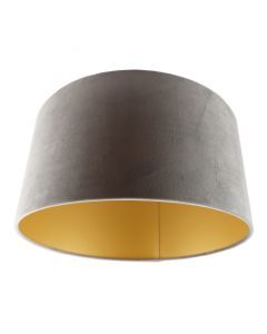 Graue Lampenschirm Melanie, Stoff, modern