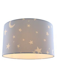 Stoff Kinder Deckenleuchte Blau, Stars