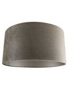 50 cm Samt Lampenschirm Taupe, Rody