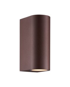 Rostfarbene Up down Wandleuchte Modern, Dion, IP44