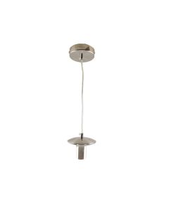 Metall Pendelleuchte ohne Schirm Nickel, Minne