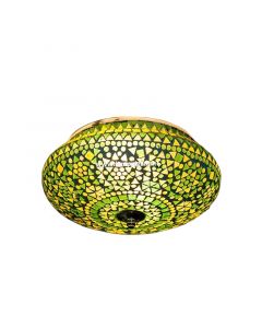 Grüne Mosaik Deckenlampe Orientalisch, Mimoun