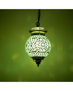 Grüne Mosaik Pendelleuchte Orientalisch, Nisrin